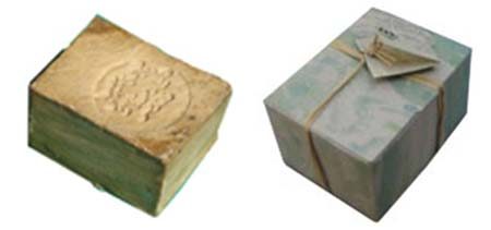 Heart shape olive oil & laurel soap of 100 gr